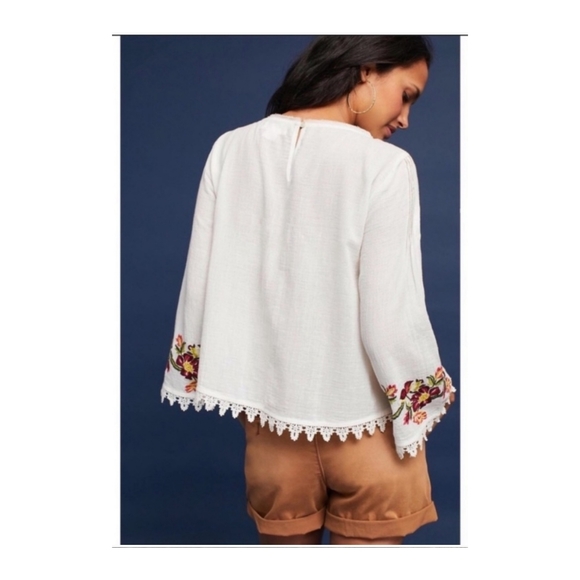 Anthropologie Velvet by Graham Embroidered Top - Picture 2 of 6